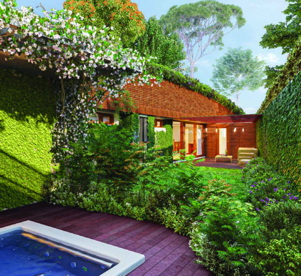 Luxury 3 BHK earth-sheltered villa in Total Environment Over the Rainbow